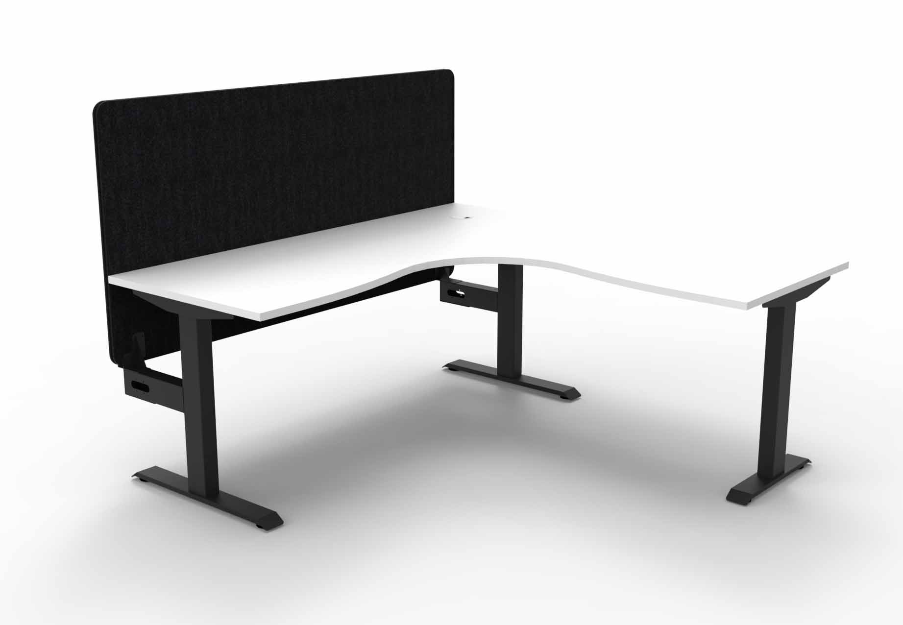 Boost Static Corner Workstation - with Eco Screen